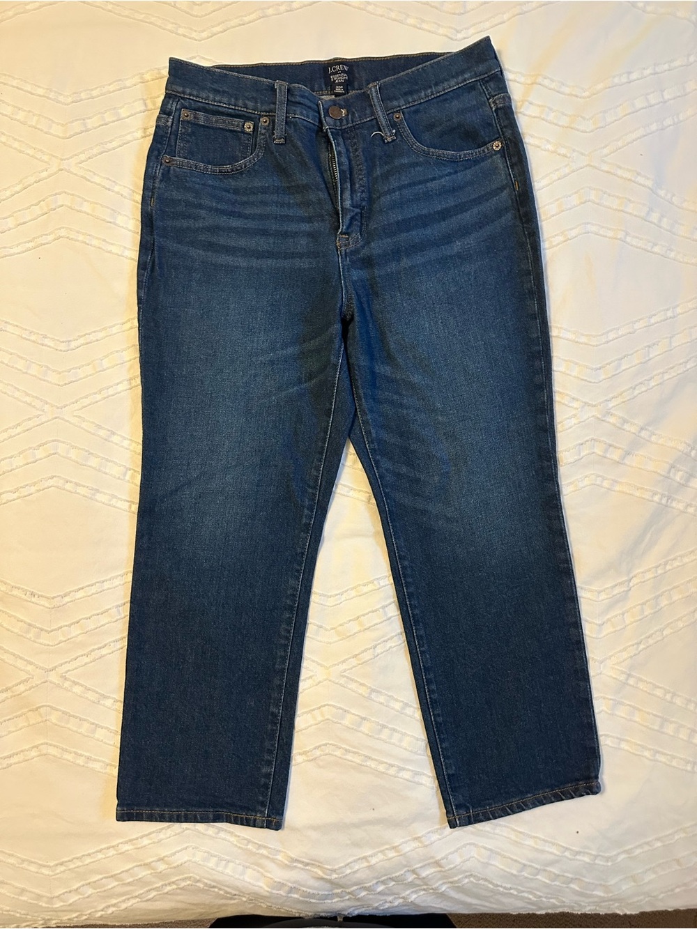 J. Crew Blue Essential Straight Jeans